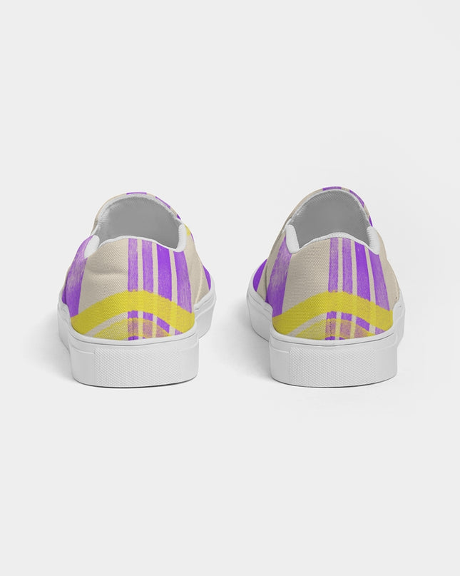 ArinIyla Purple Plaid Women's Slip-On Shoe