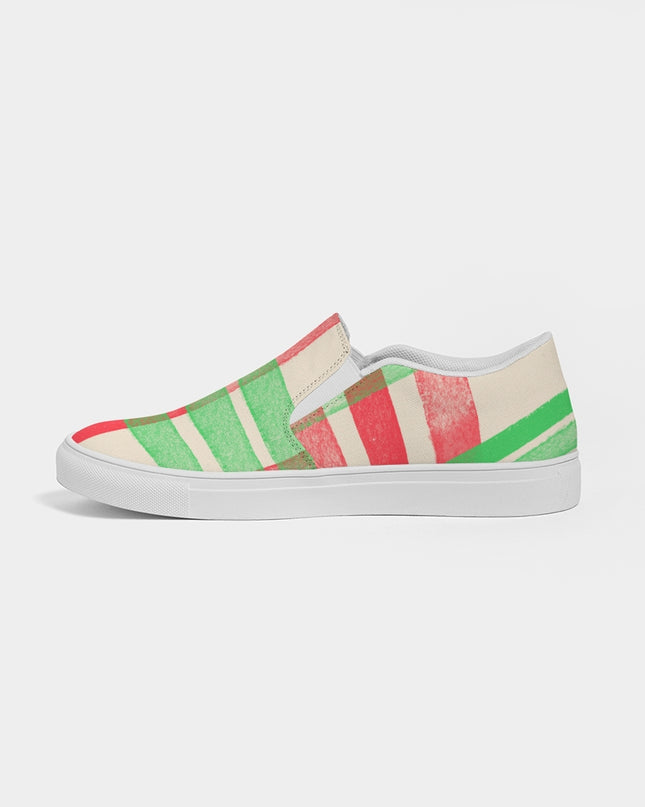 AriNiyla Red Plaid Women's Slip-On Shoe