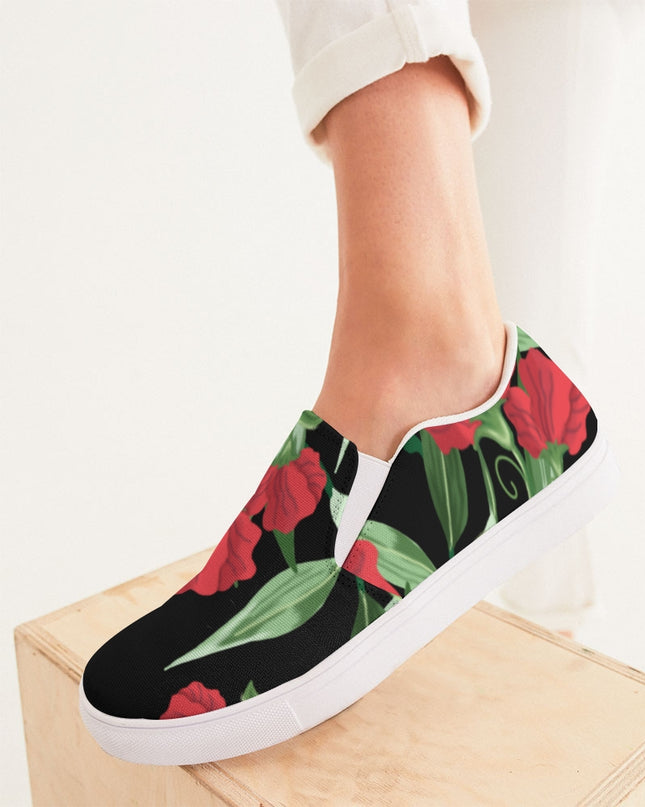 AriNiyla Black Rose Women's Slip-On Shoe