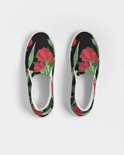AriNiyla Black Rose Women's Slip-On Shoe
