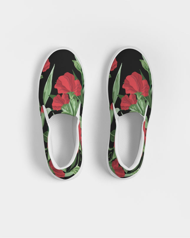 AriNiyla Black Rose Women's Slip-On Shoe