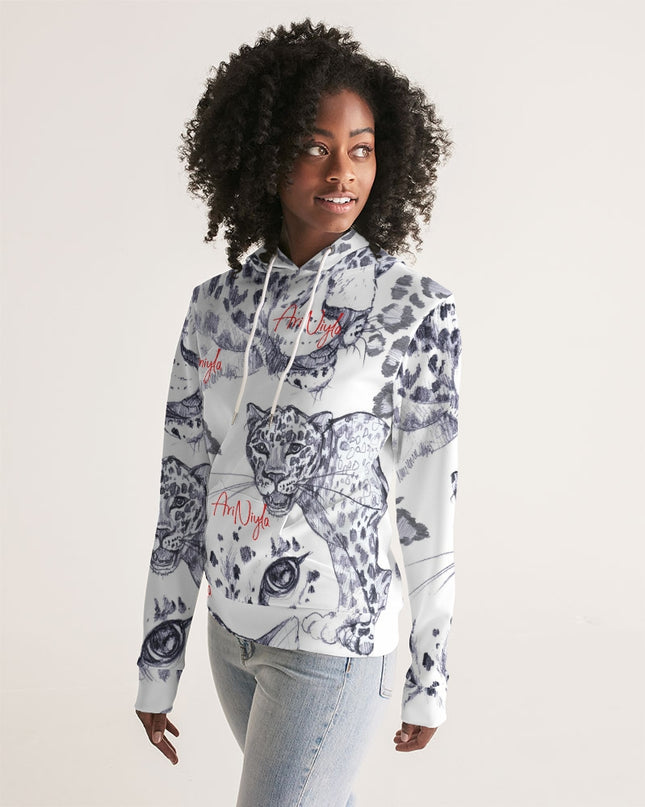 AriNiyla All-Over Animal Print Red Signature Hoodie
