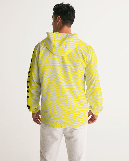 AriNiyla Yellow Scaled Men's Windbreaker Jacket