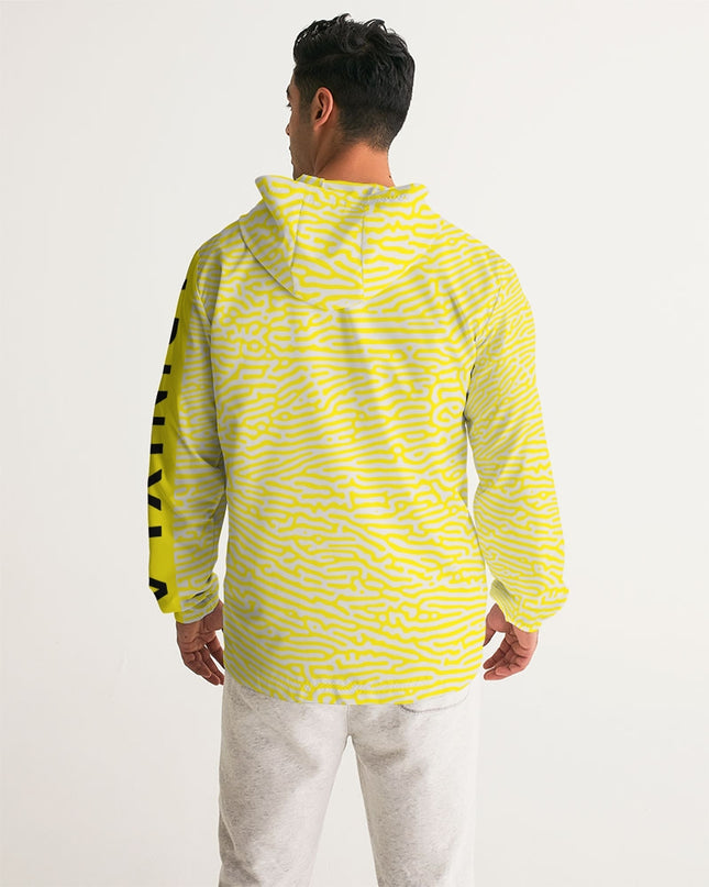AriNiyla Yellow Scaled Men's Windbreaker Jacket
