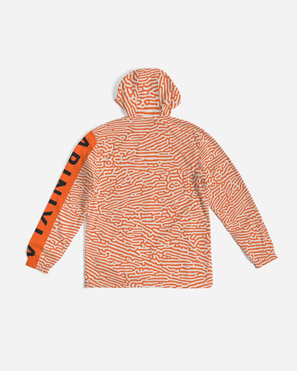 AriNiyla Orange Scaled Men's Windbreaker Jacket