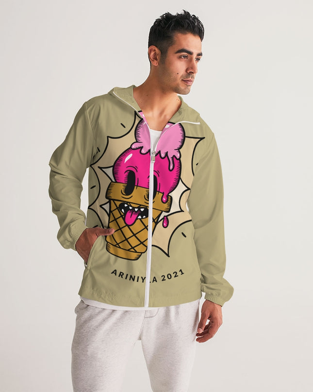 AriNiyla Ice Cream Men's Windbreaker Jacket