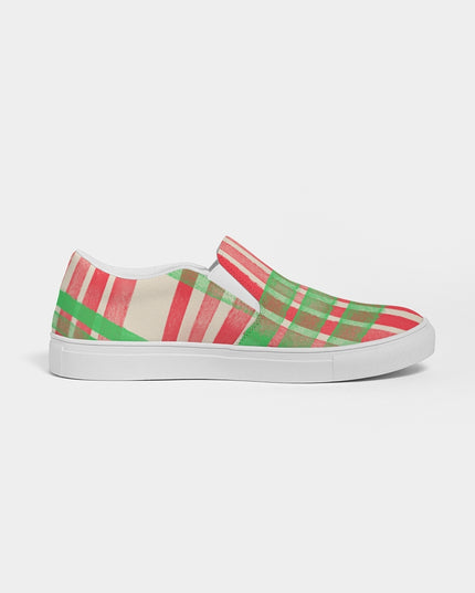 AriNiyla Red Plaid Women's Slip-On Shoe