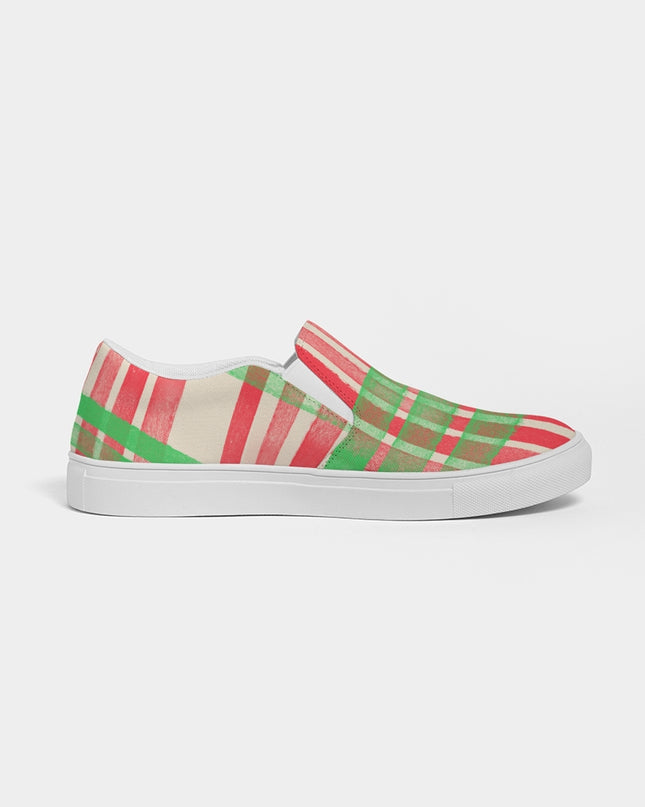 AriNiyla Red Plaid Women's Slip-On Shoe