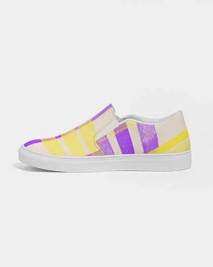 ArinIyla Purple Plaid Women's Slip-On Shoe