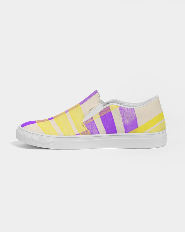 ArinIyla Purple Plaid Women's Slip-On Shoe