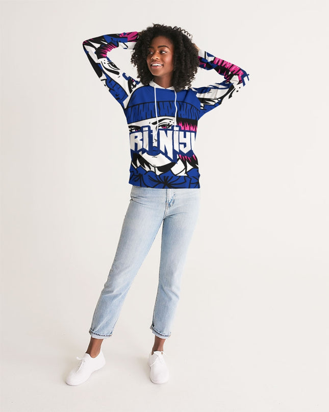 AriNiyla blue logo hoodie Women Hoodie