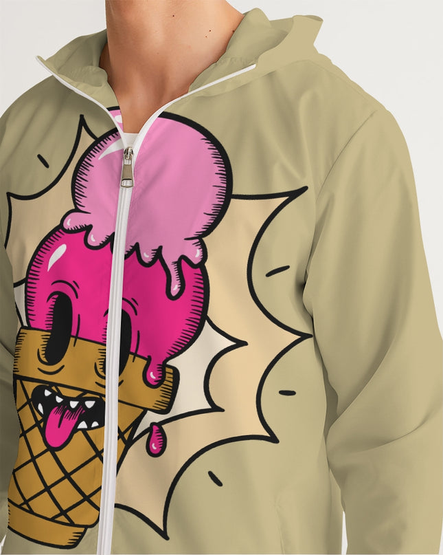 AriNiyla Ice Cream Men's Windbreaker Jacket