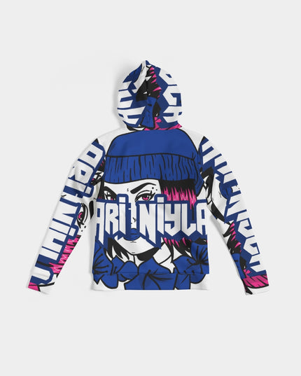 AriNiyla blue logo hoodie Women Hoodie