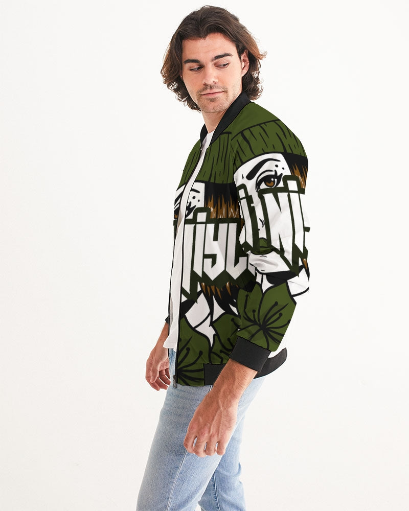 AriNiyla The Brand Green Logo Men's Bomber Jacket