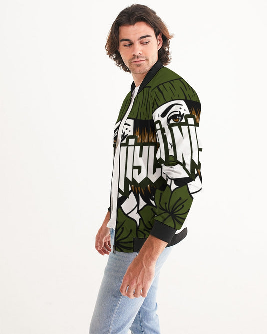 AriNiyla The Brand Green Logo Men's Bomber Jacket