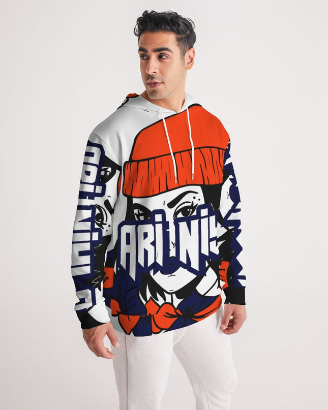 AriNiyla Orange LOGO Men Hoodie
