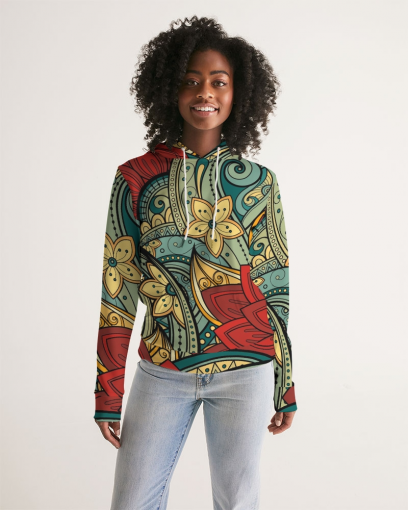 AriNiyla Jumbo Floral Women's Hoodie