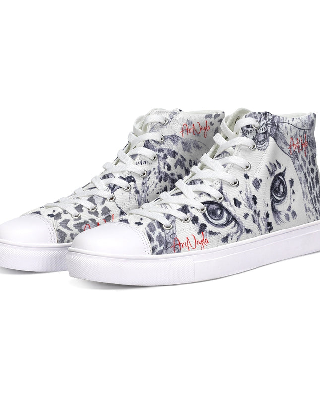 AriNiyla Animal Print Red Signature Hightop Women Shoe