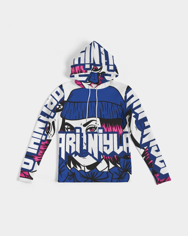 AriNiyla blue logo hoodie Women Hoodie