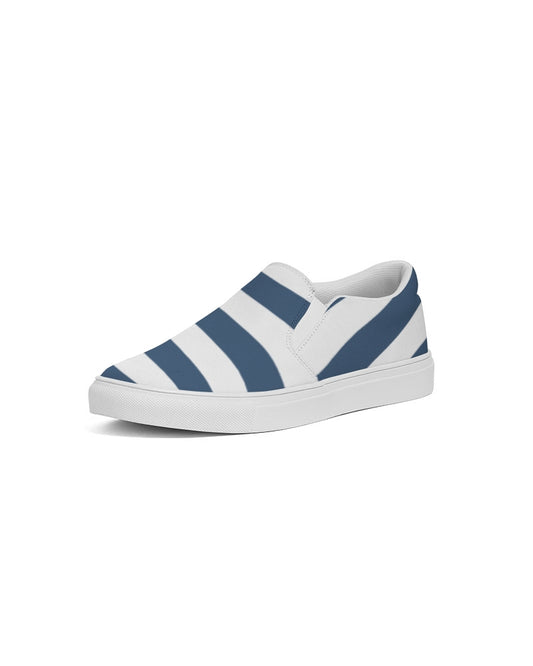 AriNiyla Blue Stripes Women's Slip-On Shoe