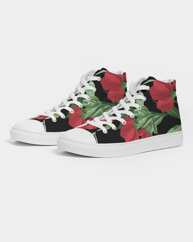 AriNiyla Black Rose Women's High Top Shoe