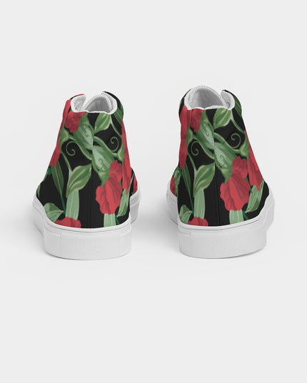 AriNiyla Black Rose Women's High Top Shoe