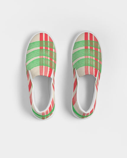 AriNiyla Red Plaid Women's Slip-On Shoe