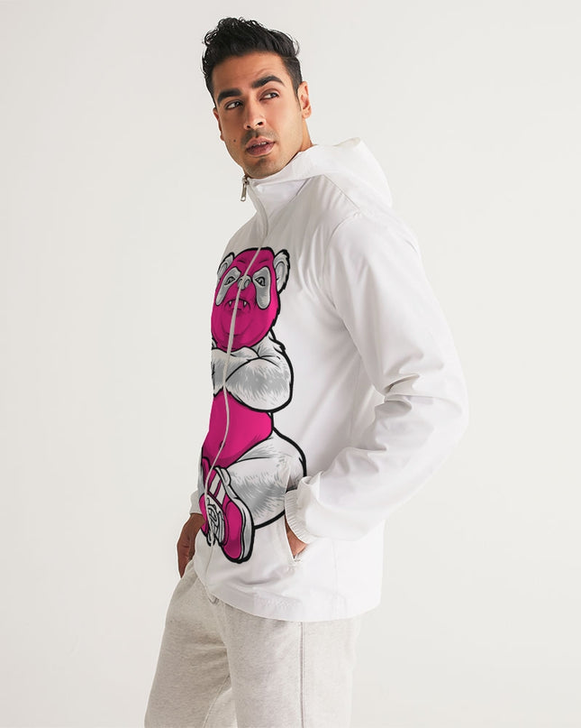 AriNiyla Pink Panda Men's Windbreaker Jacket
