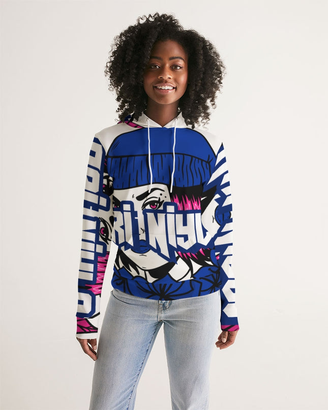 AriNiyla blue logo hoodie Women Hoodie