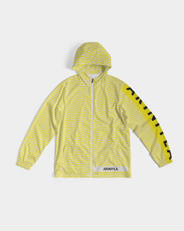 AriNiyla Yellow Scaled Men's Windbreaker Jacket