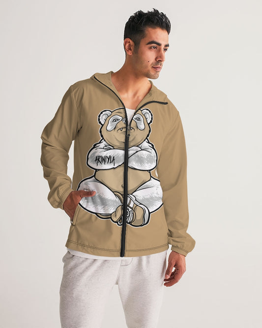 AriNiyla Lion Bear Men's Windbreaker Jacket