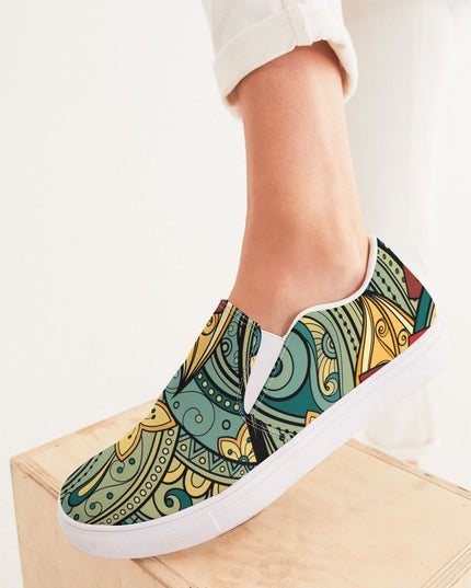 AriNiyla Floral Women's Slip-On Canvas Shoe