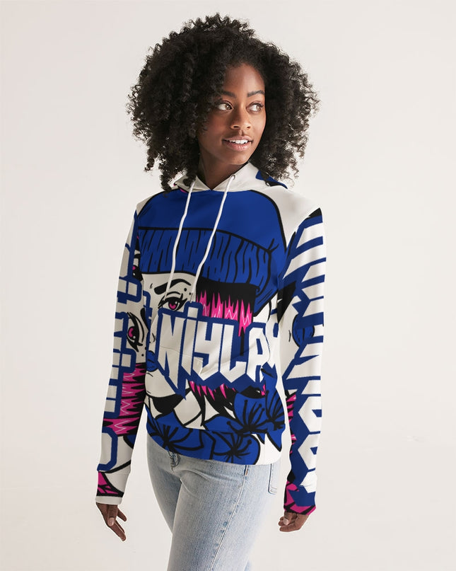 AriNiyla blue logo hoodie Women Hoodie