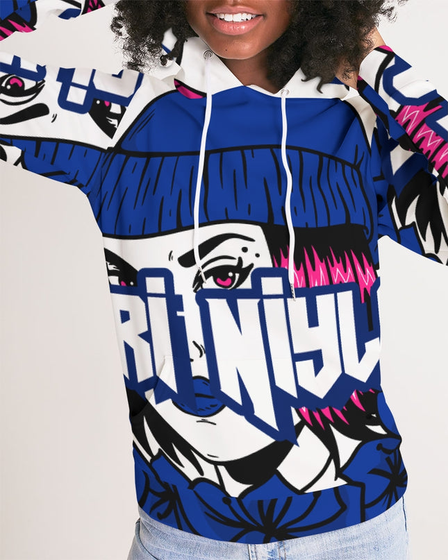 AriNiyla blue logo hoodie Women Hoodie