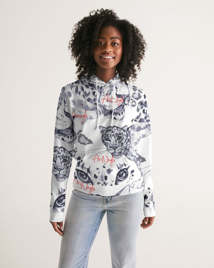 AriNiyla All-Over Animal Print Red Signature Hoodie