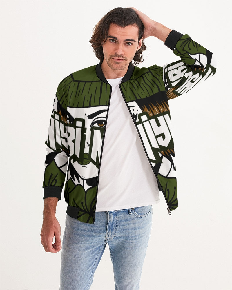 AriNiyla The Brand Green Logo Men's Bomber Jacket