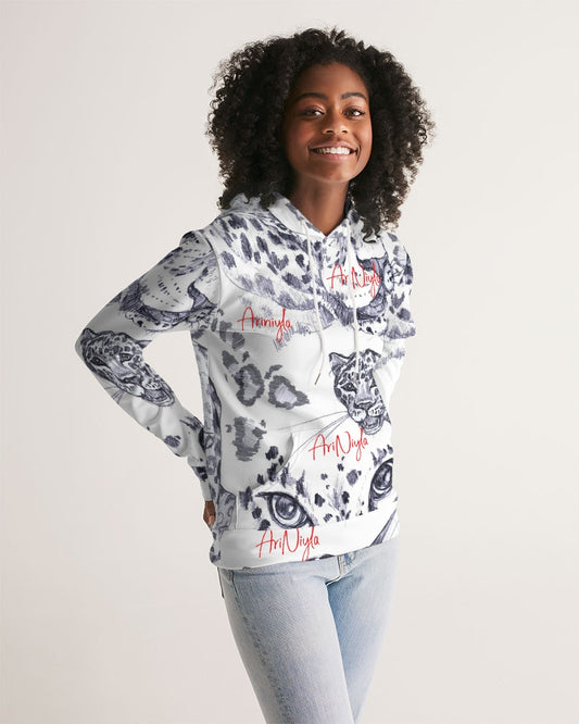 AriNiyla All-Over Animal Print Red Signature Hoodie