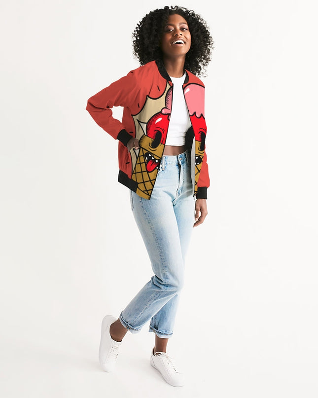 AriNiyla Watermelon Ice Cream Women's Bomber Jacket