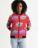 AriNiyla Multi Red Tagged Bomber jacket Women's Bomber Jacket