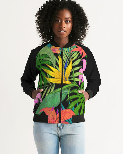AriNiyla Tropical Women's Bomber Jacket