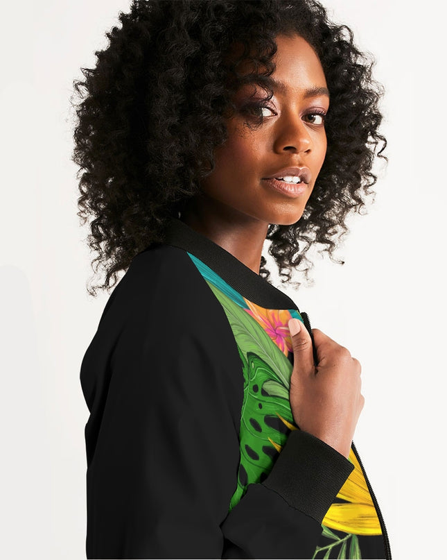 AriNiyla Tropical Women's Bomber Jacket
