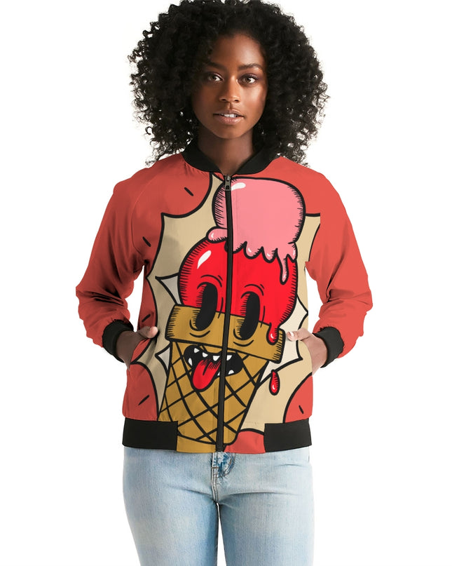 AriNiyla Watermelon Ice Cream Women's Bomber Jacket