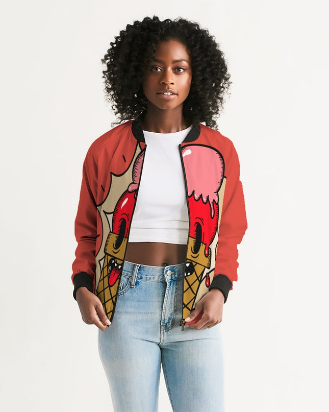 AriNiyla Watermelon Ice Cream Women's Bomber Jacket