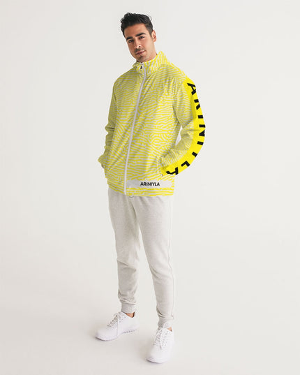 AriNiyla Yellow Scaled Men's Windbreaker Jacket