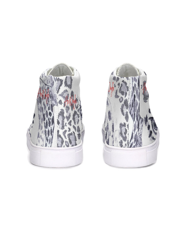 AriNiyla Animal Print Red Signature Hightop Women Shoe