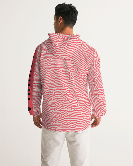 AriNiyla Pink Scaled Men's Windbreaker Jacket