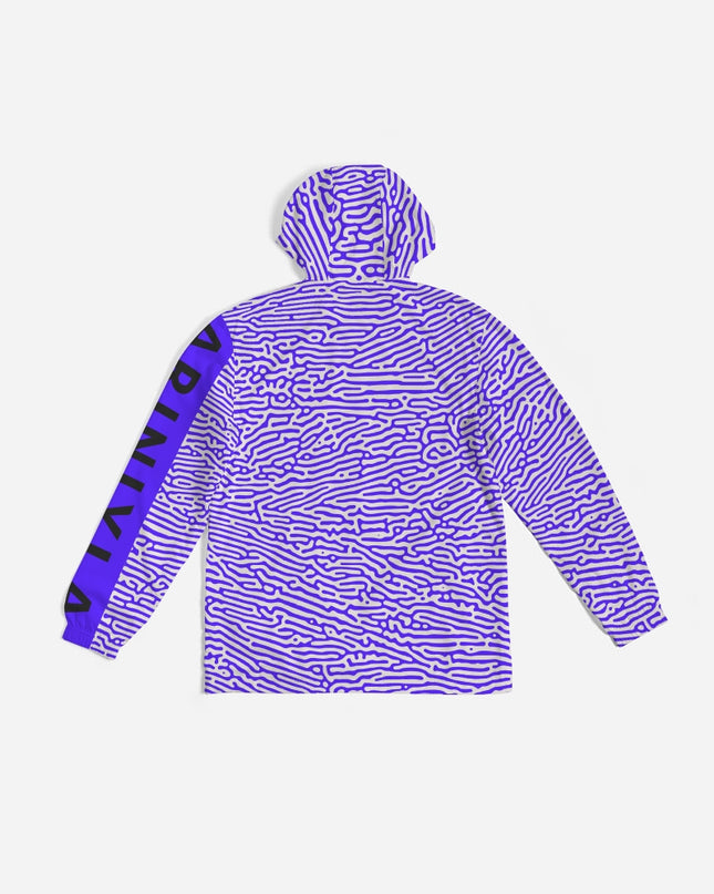 AriNiyla Blue Scaled Men's Windbreaker Jacket