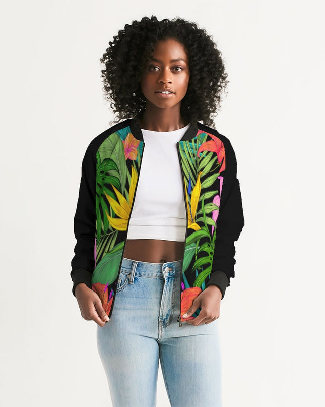 AriNiyla Tropical Women's Bomber Jacket