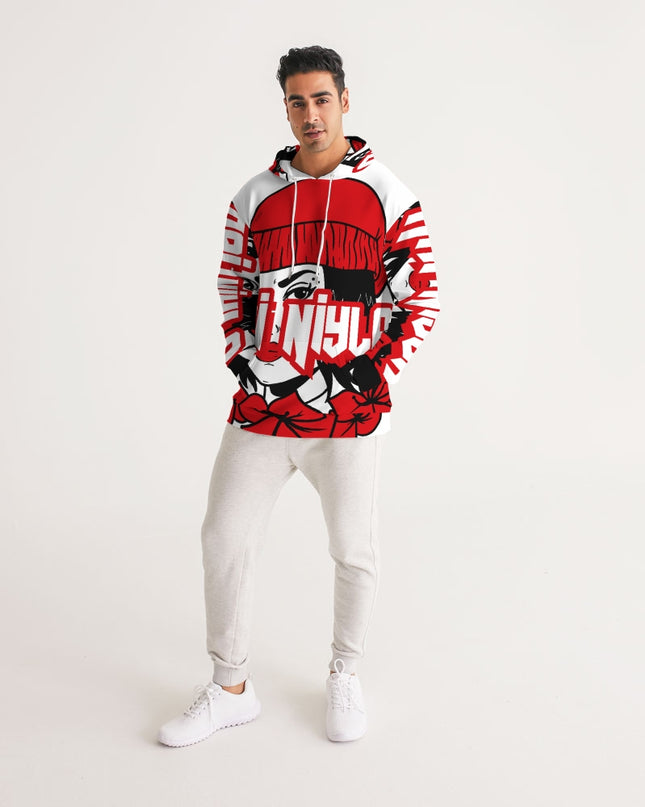 AriNiyla Red White and Black Logo Men Hoodie