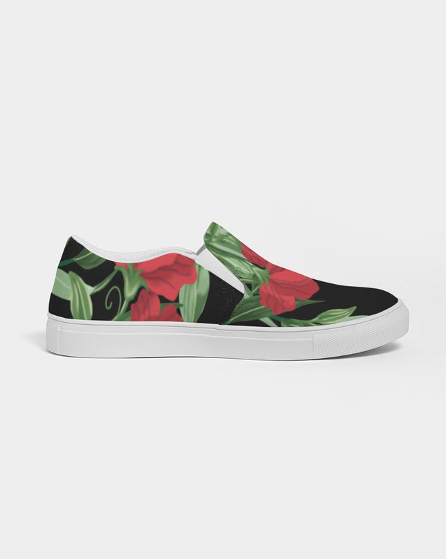AriNiyla Black Rose Women's Slip-On Shoe
